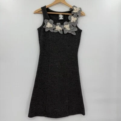 Vestido adornado floral de lana merino gris Anthropologie para niñas de Savoy ANTHROPOLOGIE - talla XS Foto 1 de 4