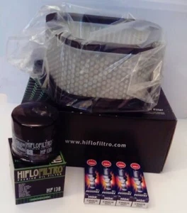 Service Kit For SUZUKI GSX1300R (1999 to 2007) Filters and Iridium Spark Plugs - Picture 1 of 6