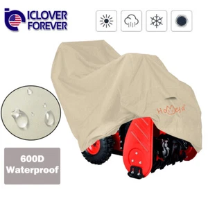 600D Heavy Duty Snow Blower Thrower Storage Protective Cover Anti-UV Waterproof - Picture 1 of 8