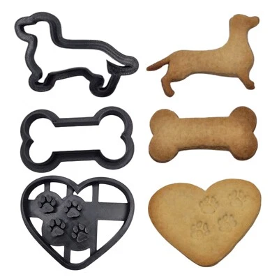 Ausstecher Plätzchen Ausstecher Hunde Keks Ausstecher Cookie Cutter Tiere - Bild 1 von 4