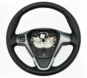Lenkrad Lederlenkrad Ford Fiesta MK7 2008-2015 Bj NEU LEDERBEZUG Neu Beziehen - Bild 1 von 4