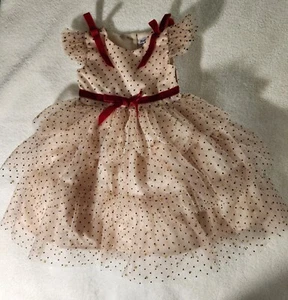 Kohl's Blueberi Boulevard Kleinkind Mädchen Party Kleid 2T schick hellbraun Rüschen Lagenlook - Bild 1 von 13