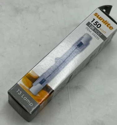 Sunlite 03335 Q150T3/CL/S 150W 120V Double Ended  Light Bulb 12 PACK - Image 1 of 4