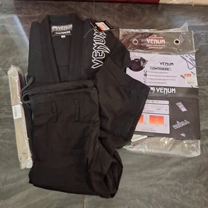 Venum Contender 2.0 Gi & Hose Set Brazilian Jiu-Jitsu Größe A1,5 schwarz BJJ MMA - Bild 1 von 15