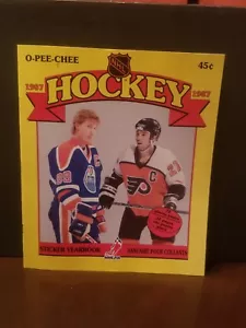 1987-88 O Pee Chee NHL Sticker Album With Wayne Gretzky On Cover - Picture 1 of 4