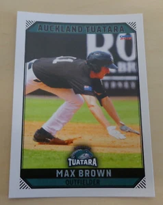 Max Brown 2018/19 Australian Baseball League card - Auckland Tuatara - Foto 1 di 2
