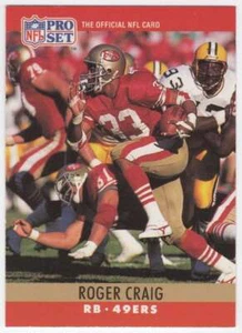 Roger Craig 1990 Pro Set #287 ERR Error Blood Stain San Francisco 49ers - Picture 1 of 2