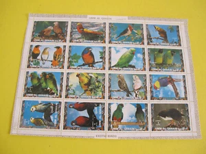 Sheet of Bird Stamps Umm Al Quwain - Bild 1 von 2