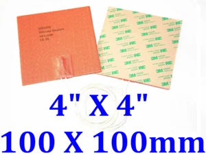 Calentador de silicona 4"" X 4"" 100 X 100 mm 12V 50W con venta directa de fábrica 3M JSR2 CE UL - Imagen 1 de 12