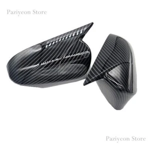 2x For Toyota Camry 2012-2017 Carbon Fiber Side Mirror Cover Cap w/ Light Hole - Picture 1 of 6