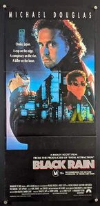 BLACK RAIN (1989) Movie Poster, Daybill, Michael Douglas, Ridley Scott - Picture 1 of 5