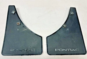 Pontiac Splash Guards, Mud Flaps; Vintage Pair, Black - Picture 1 of 4