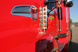 Kenworth T660 side Mirror Light Bar with 2" 5 Holes pair set - Bild 1 von 2