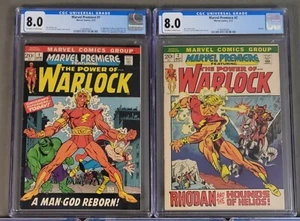 Marvel Premiere #1 y #2 CGC 8.0 1ª aparición de él como Adam Warlock GOTG 3 MCU - Imagen 1 de 5