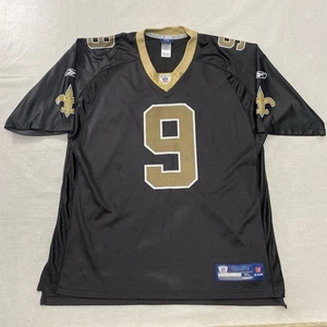 Reebok New Orleans Saints Drew Brees #9 Equipment On Field NFL Black Jersey XL - Bild 1 von 13