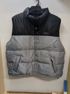Eddie Bauer EBTEK gefütterte Weste mit durchgehendem Reißverschluss schwarz grau Gänsedaunenfüllung Herren XXL EUC - Bild 1 von 10