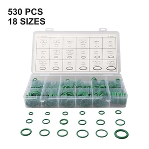 530pcs Automotive Air Conditioning A/C O Ring Seal Rubber Gasket Accessory Kit - Picture 1 of 20