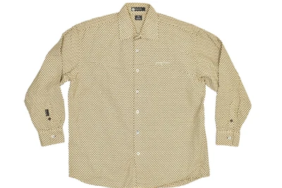 Sean John Men's Button Down Shirt Size XXL Beige Black Geometric Pattern - Image 1 of 4