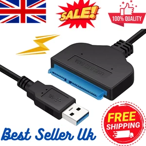 USB 3.0 zu SATA 22 Pin 2,5 Zoll Festplatte SSD Adapter Stecker Konverter - Bild 1 von 13