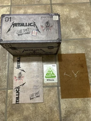Metallica Live Shit Binge & Purge Seattle San Diego Box Set VHS Book No Cd - Image 1 of 4