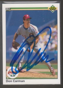 Autografiado 1990 Upper Deck Don Carman - Phillies - Imagen 1 de 1