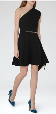 Reiss Keira Black Off-The-Shoulder Dress - Image 1 of 2