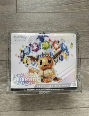 Pokemon Prismatic Evolutions Elite TrainerBox Sealed + Acryl Case - Bild 1 von 3