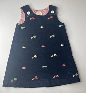 The Beaufort Bonnet Company Girls Navy Jumper Dress Football Size 7 - Picture 1 of 8