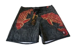 Pantaloncini uomo denim Mambo vita 34" nero design carpa nuovi con etichette - Foto 1 di 21