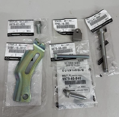 '94 - '05 Mazda OEM Alternator tensioner, bracket & hardware - Image 1 of 2