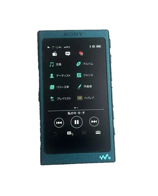 Sony Walkman NW-A35 16GB Hi-Res Audio Player Bluetooth Blue Used Japan Import - Image 1 of 4