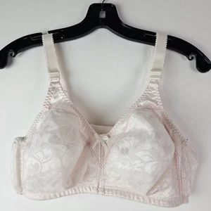 Reggiseno BALI Doppio Supporto Senza Ferretto Pizzo Rosa Morbido Comfort 3372 Tg 38C - Foto 1 di 7