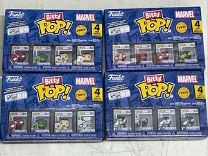 Marvel-SPIDERMAN- Funko Bitty Pops!  12 personaggi comuni, tutti e 4 CHASE e 4 espositori - Foto 1 di 1