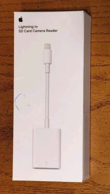 Genuine Apple Lightning To SD Card Camera Reader OEM NEW / SEALED  - Image 1 of 4