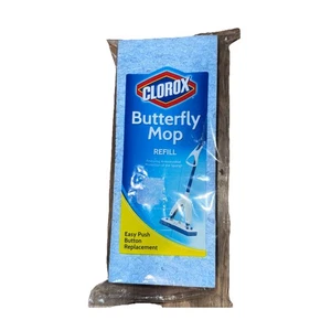 NEW Clorox Butterfly Mop Refill Easy Push Button Replacement DISCONTINUED Sealed - Picture 1 of 2