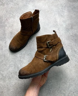 Botas de tornozelo geox vintage streetwear camurça desbotada - Imagem 1 de 4
