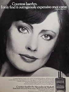 Gräfin Isserlyn Make-up unverschämt teuer einmal im Jahr Printanzeige 1977 - Bild 1 von 4