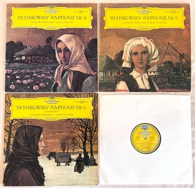MRAVINSKY Tchaikovsky Symphonies 4 5 6 Leningrad Philharmonic DGG Tulip NM MINT - Image 1 of 4