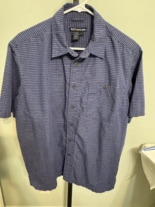 5.11 Tactical Hemd Knopfleiste L Herren Kurzarm blau kariert Innentaschen - Bild 1 von 8