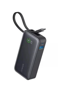 Anker Nano 10000mAh Power Bank Built-In USB-C Cable PD 30W Output Fast Charging - Picture 1 of 6