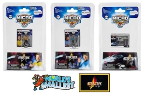 New World's Smallest Star Trek Universe Micro Figures (Set of 3) - Picture 1 of 3