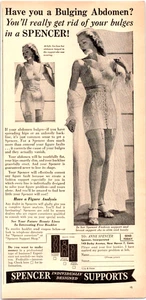 1946 Print Ad Spencer Girdle Damenunterwäsche Unterwäsche Mode - Bild 1 von 1