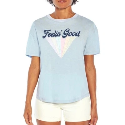 Nueva con etiquetas Camiseta Wildfox Feelin' Good Graphic, Talla Pequeña, Verano, Vacaciones, Ropa de Resort Foto 1 de 4