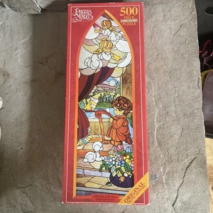 Vintage Precious Moments 500 Pc Puzzle “I Will Dwell In The House Of The Lord” - Picture 1 of 6