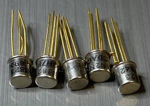 QTY 5 - JAN2N3823 TRANSISTOR Gold Leads NOS - Picture 1 of 1