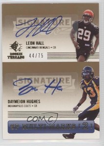 2007 SP Threads Multi-Marks 2 /75 Leon Hall Daymeion Hughes Rookie Auto RC