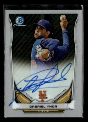 2014 Bowman Chrome #BCAP-GY Gabriel Ynoa Prospect Autographs - Image 1 of 2