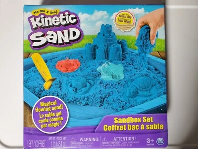 Spin Master Kinetic Sand Box Set - Blue - NEW - Image 1 of 3