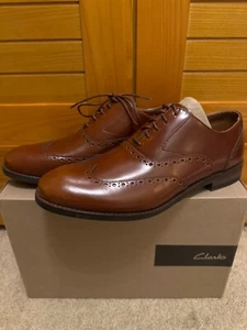 Clarks Herren Edward Walk British Tan Leather, Größe UK 8,5, , EU 42,5, Neu mit Karton - Bild 1 von 6