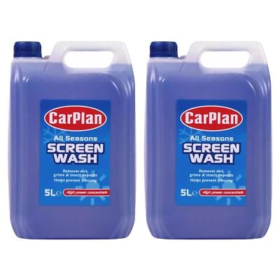 CarPlan All Seasons Concentrated Screenwash 5L x2 Windshield Washer Fluid 10L - Image 1 of 4